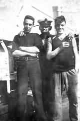 Bill Alsous and shipmates