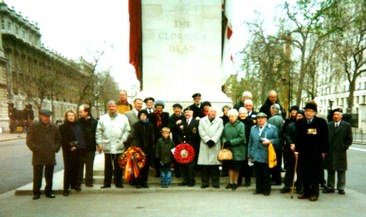 Members at the cenotaph