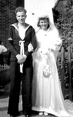 David Cowland and Peggies wedding August 1942.