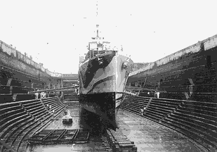 Firedrake in Dry Dock